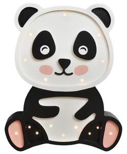 Peekaboo Černobílá dřevěná dětská LED lampa Panda 36 cm