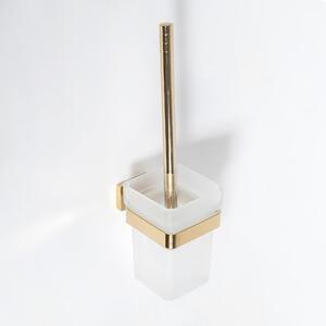 Tutumi - WC štětka Erlo - zlatá - 36,5 cm