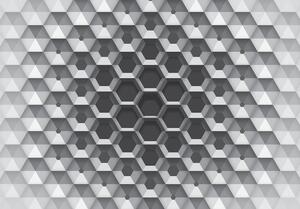 Fototapeta - 3D šestiúhelníky (152,5x104 cm)