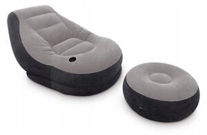 Intex Nafukovací křeslo + podnožka 130 x 99 x 76 cm
