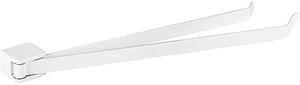 Bemeta Design ORGANIC WHITE: Držák ručníků, 445 mm, dvojitý, otočný - 167004104