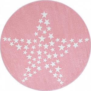 Ayyildiz koberce Dětský kusový koberec Bambi 870 pink kruh Růžová - 120x120 (průměr) kruh cm