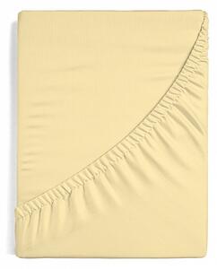 Prostěradlo Světle žluté JERSEY STANDARD Jersey 120/200/25