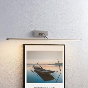 Lucande Obrazové svítidlo LED Thibaud, 84 cm, nikl, hliník, Hliník / šedá / zinek, Obývací pokoj / jídelna, kov, Moderní