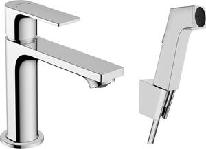 Umyvadlová baterie Hansgrohe Rebris E s bidetovou sprškou chrom 72216000