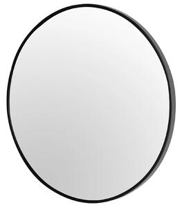 Rea Zrcadlo v kovovém rámu kulaté, černá, 80 cm