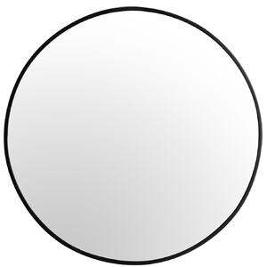 Tutumi - kulaté zrcadlo s tenkým rámem 80 cm, černá, HOM-09879