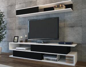Hanah Home Obývací stěna Sims bílá/černá
