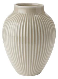 Keramická váza Knabstrup Ripple Sand 20 cm Knabstrup