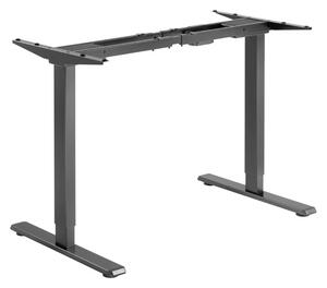 Elektricky výškově stavitelný rám stolu POWERTON – rozsah 500 mm, černá, 100 kg