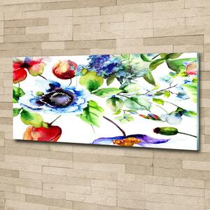 Moderní skleněný obraz z fotografie Jarní květiny osh-106665357