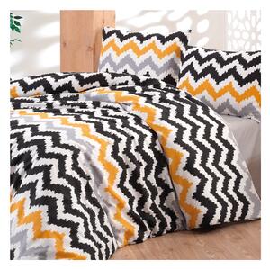 Povlečení bavlněné Myra oranžové, Standardní set jednolůžko obsahuje 1x 140x200 + 1x 70x90
