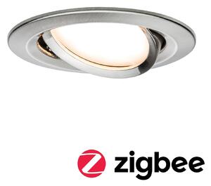 P 929580 Smart Home Zigbee LED vestavné svítidlo Nova Plus 1x6W kov kartáčovaný stmívatelné - PAULMANN
