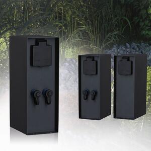 P 94700 Plug & Shine sloupek se zásuvkami Rio IP44 antracit - PAULMANN