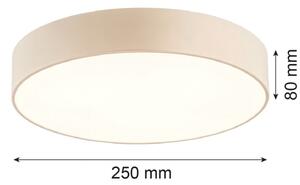 Argon 7296 - Stropní svítidlo DARLINGOS 2xE27/15W/230V pr. 25 cm béžová