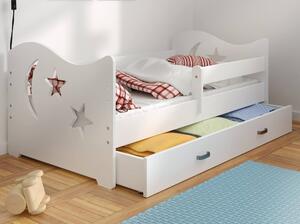 Magnat Dětská postel Micky 1 80x160 cm + rošt, hvězdy