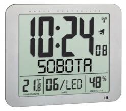 Nástěnné hodiny řízené rádiovým signálem s českým dnem v týdnu TFA 60.4516.54