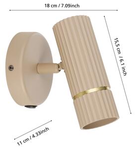 Eglo 901153 - LED Nástěnné svítidlo CAMINIA 1xGU10/5W/230V 3000K béžová