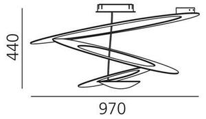 Artemide 1242010A - Stropní svítidlo PIRCE 1xR7s/11W/230V bílá