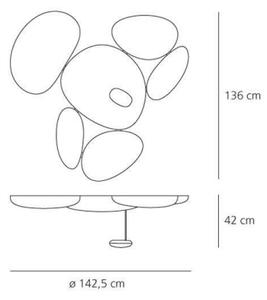 Artemide 1245110A - LED Stmívatelné stropní svítidlo SKYDRO LED/29W/230V 3000K