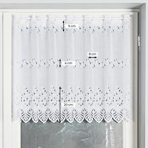 Dekorační metrážová vitrážová záclona IZA bílá výška 80 cm MyBestHome