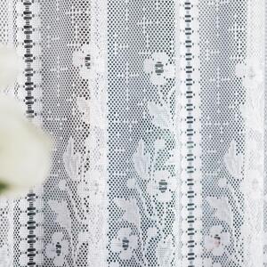 Dekorační metrážová vitrážová záclona EMILA bílá výška 70 cm MyBestHome