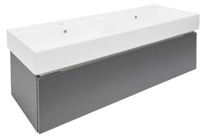 Koupelnová skříňka s umyvadlem SAT Feel 120x30x46 cm antracit mat SATFEEL120ANTU2