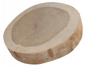 Dřevěný kroužek - plátek, oboustranně broušený, bez kůry, průměr 25-30 cm -