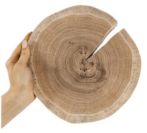 Dřevěný kroužek - plátek, oboustranně broušený, bez kůry, průměr 20 - 25 cm -