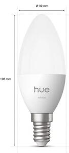LED Stmívatelná žárovka Philips Hue White B39 E14/3,9W/230V 2700K