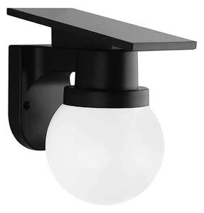 LED Solární nástěnná lampa LED/3,7V 3000/4000/6400K IP54 1800 mAh černá + DO