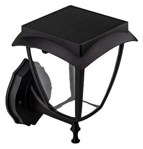 LED Solární nástěnná lampa LED/2W/3,7V 3000/6000K IP65 2200 mAh černá