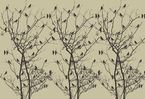 Fototapeta - Ptáci na stromě (152,5x104 cm)