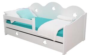 Dětská postel MIKI + rošt, 160x80, bílá