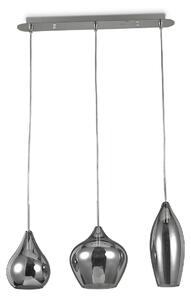 IDEAL LUX Závěsný lustr nad jídelní stůl na lanku SOFT, šedý 111865