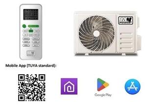 Klimatizace 12K V1 3,5 kW 12000 BTU Wi-Fi Tuya bílá + dálkové ovládání
