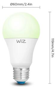 SADA 2x LED RGBW Stmívatelná žárovka A60 E27/9W/230V 2200-6500K Wi-Fi + DO - WiZ