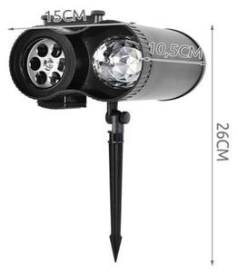 ISO 9565 LED Projektor venkovní 12 motivů s dálkovým ovladačem