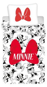 Jerry Fabrics Povlečení Minnie red bow 140x200, 70x90 cm