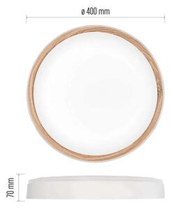 LED Stm stropní svítidlo ILVI LED/30W/230V 2700-6500K pr. 40 cm bílá/béžová+DO