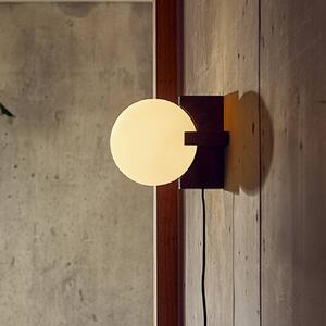 FRANDSEN stolní lampa Hito, mramor, sklo, E14, výška 19,5 cm, Černá, Obývací pokoj / jídelna, Kámen, Design
