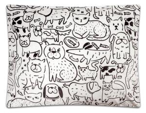 SVITAP sleep well Povlečení mikroflanel Kočky a Psi 140x200, 70x90 cm