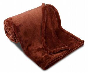 Deka z kolekce SLEEP WEEL. Přijemná deka z mikroflanelu v barvě tmavě hnědá. Rozměr je 150x200 cm