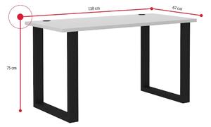 Psací stůl MALITA, 138x75x67, šedá