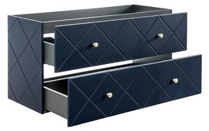 CMD COMAD - Koupelnová skříňka pod umyvadlo Elegance Blue - modrá - 120x61x46 cm
