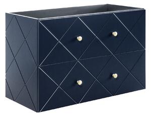 ViaDomo Via Domo - Koupelnová skříňka pod umyvadlo Elegance Blue - modrá - 90x61x46 cm