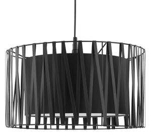TK LIGHTING Lustr - HARMONY 1654, Ø 40 cm, 230V/15W/1xE27, černá/bílá