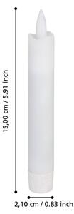 Eglo 422218 - SADA 2x LED Svíčka ANTANABE LED/1xAAA 15 cm bílá