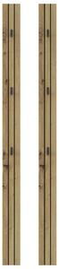 ŠATNÍ PANEL, černá, dub artisan, 13/160/1,6 cm Xora - Šatní panely, Online Only