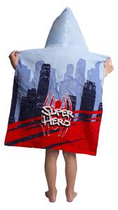 Jerry Fabrics Plážová osuška pončo Spider-man Super hero 50x115 cm